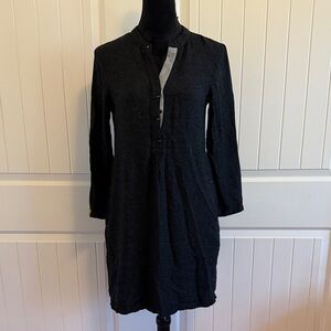 Zara Classic Dark Gray Long  Sleeve Dress